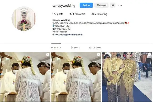 2. Canopy Wedding Organizer