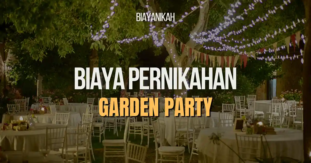biaya pernikahan garden party