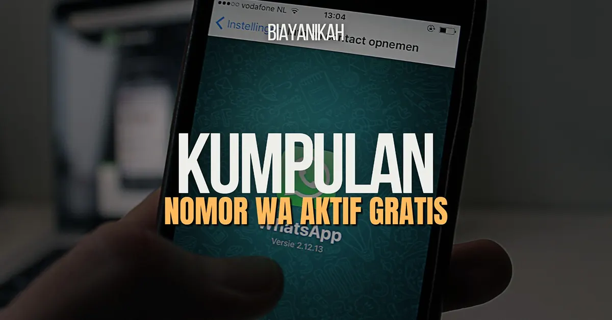kumpulan nomor wa aktif gratis