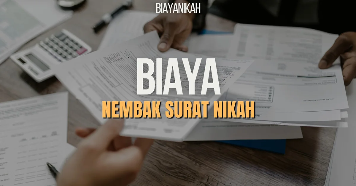 Biaya Nembak Surat Nikah