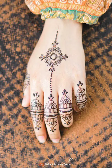 Inai Nikahan Simple Elegan Cantik