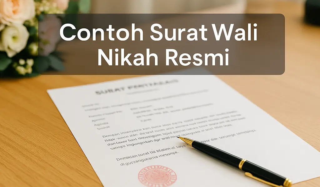 Contoh Surat Wali Nikah Jika Ayah Meninggal