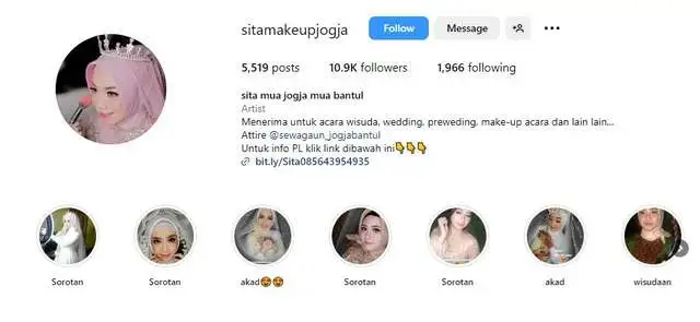 22. Sita Make Up Jogja