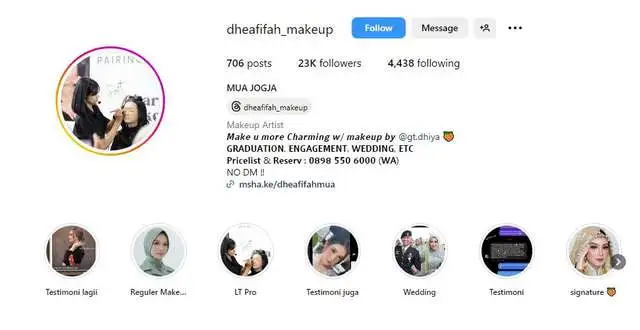 24. Dheafifah Make Up