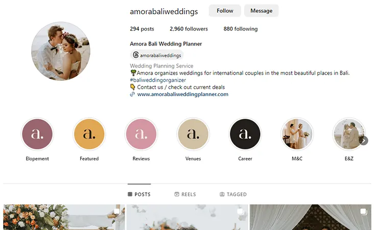 Amora Bali Wedding Planner