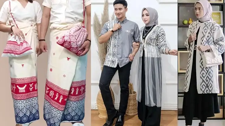 Baju Toraja Couple Putih Tulang