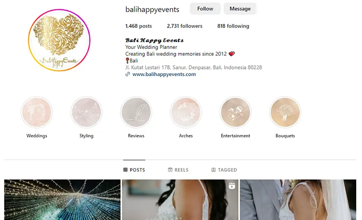 Bali Happy Events Wedding