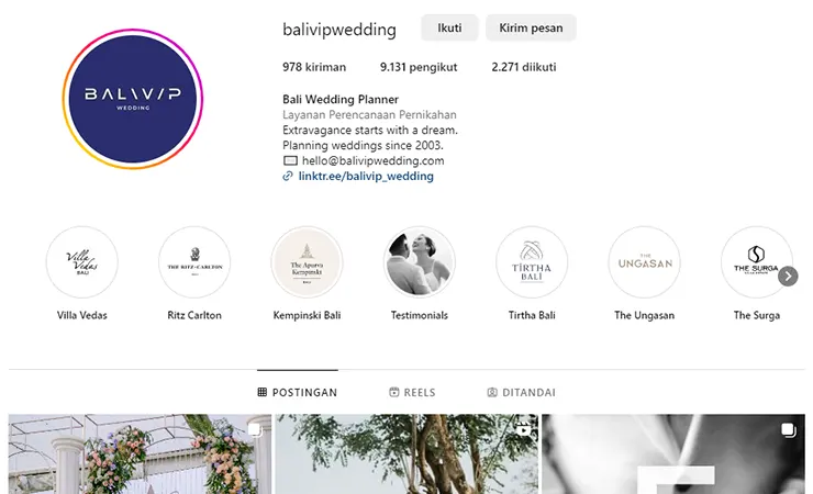 Bali VIP Wedding