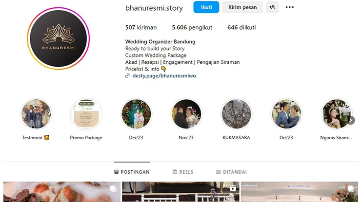 Bhanuresmi Wedding Organizer