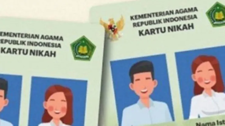 Buku Nikah Hijab Couple Photo Frame