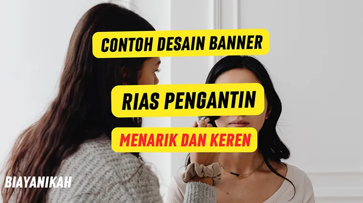 Contoh Desain Banner Rias Pengantin