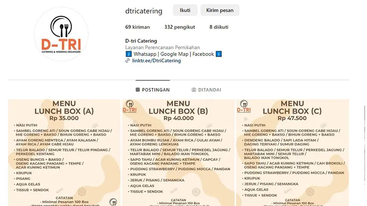 D Tri Catering Wedding Organizer