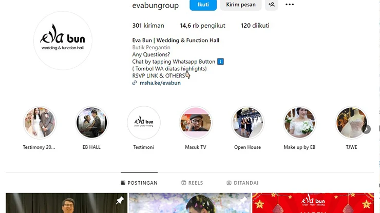 Eva Bun Wedding Organizer