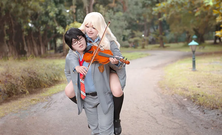 Foto prewedding anime Shigatsu wa Kimi no Uso