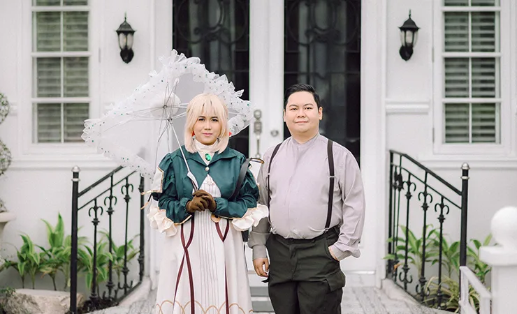 Foto prewedding anime elegan