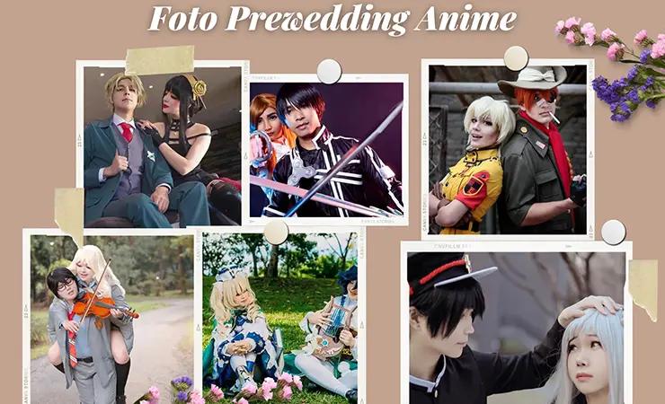 Foto prewedding anime