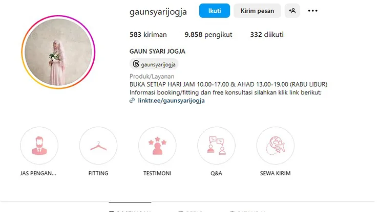 Gaun Syari Jogja