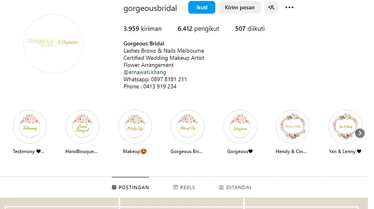 Gorgeous Bridal Jakarta