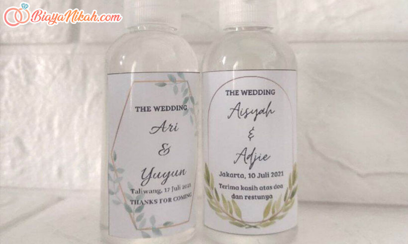 Hand Sanitizer pernikahan