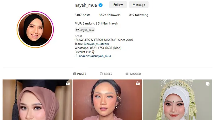 MUA Nayah