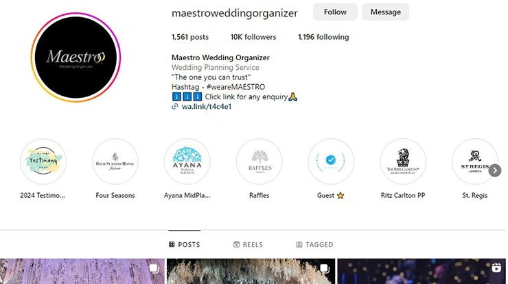 Maestro Wedding Organizer Solo