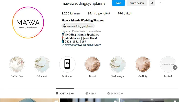 Mawa Wedding Syari Planner