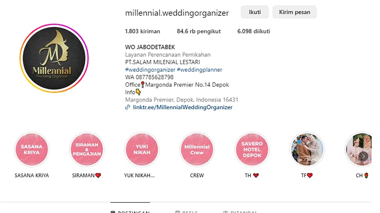 Millennial Wedding Organizer