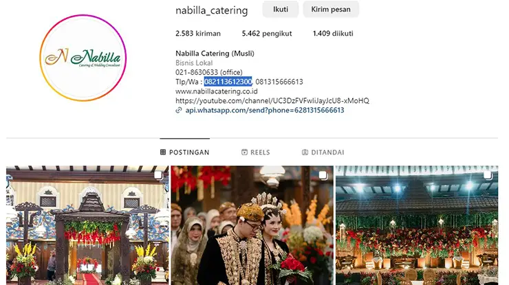 Nabila catering wedding organizer