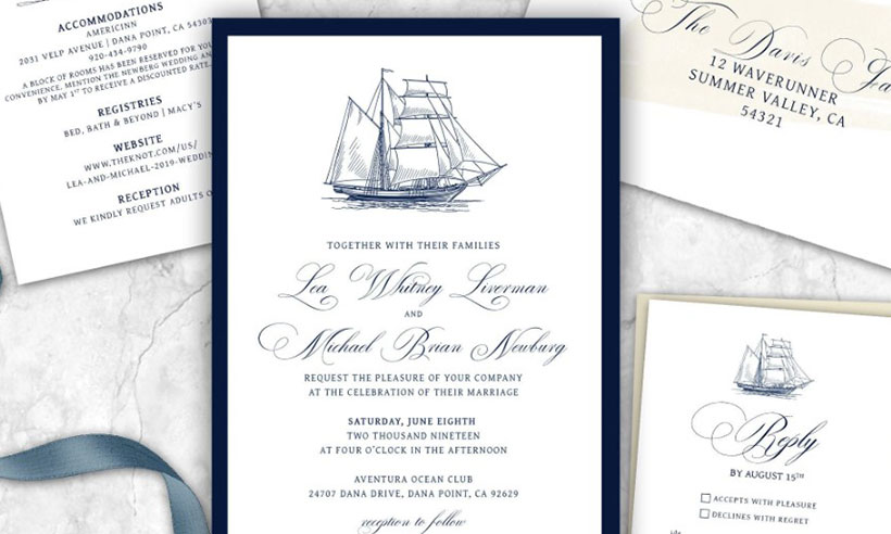 Nautical Wedding Invitation