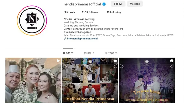 Nendia Primarasa Catering and Wedding