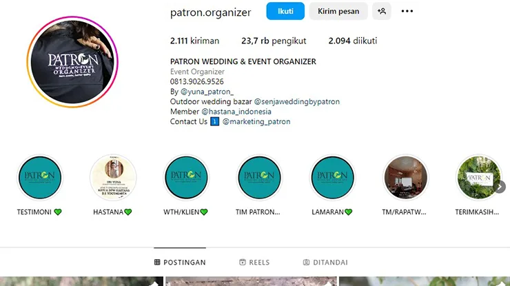 Patron Wedding Organizer