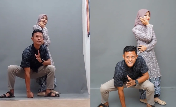 Pose anime luffy prewedding indoor