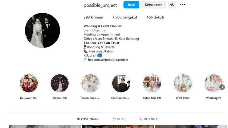 Possible Project Wedding Planner