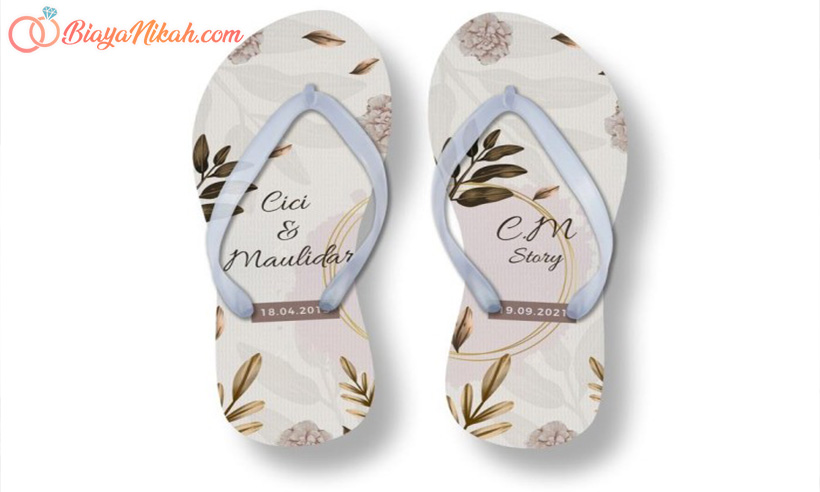 Sandal Jepit acara nikah