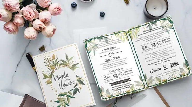Undangan Pernikahan tema rustic