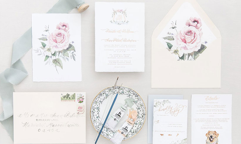 Watercolor Wedding Invitation
