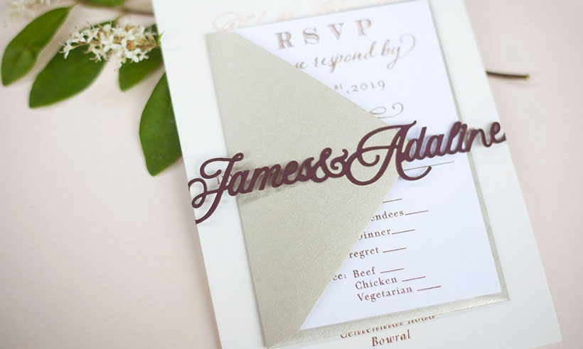 Winery Wedding Invitation Card