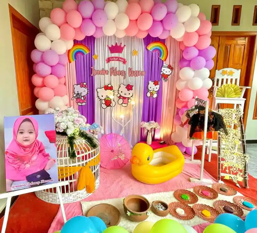 backdrop tedak siten buat cewek depan rumah
