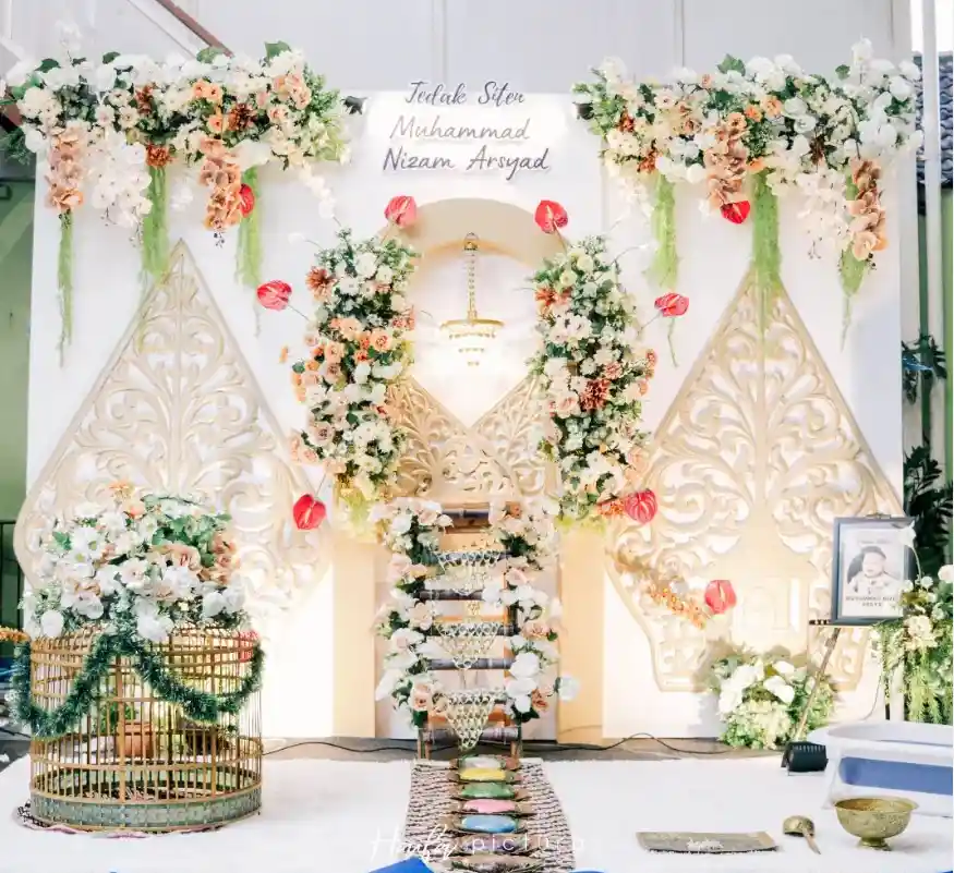 backdrop tedak siten buatan sendiri