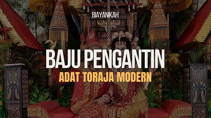 baju pengantin adat toraja modern
