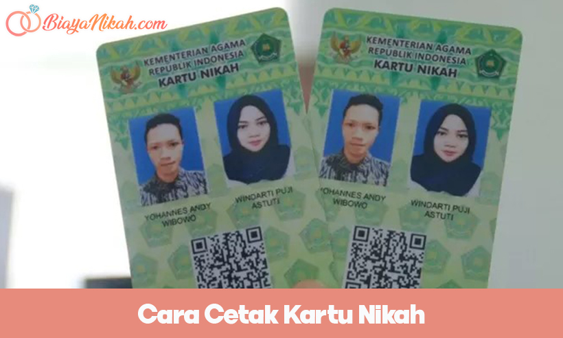 cara cetak kartu nikah