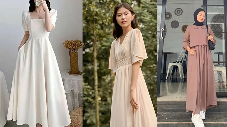 contoh dress wanita