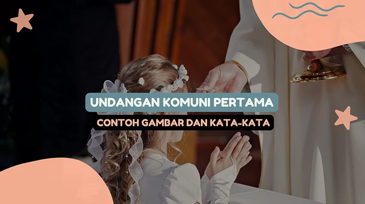 contoh undangan komuni pertama