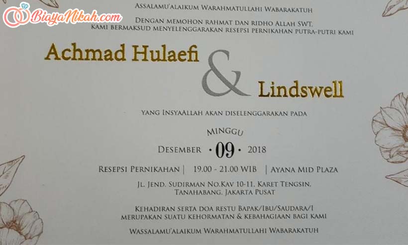 contoh undangan pernikahan islami