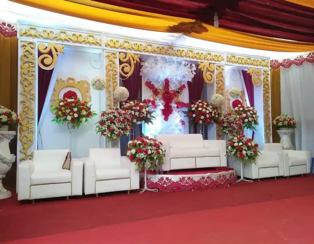 dekorasi pernikahan elegan