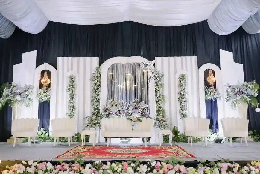 dekorasi pernikahan sederhana modern