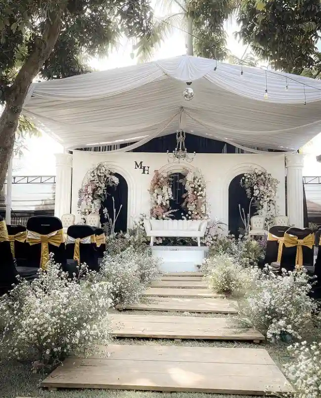 dekorasi pernikahan simple di rumah
