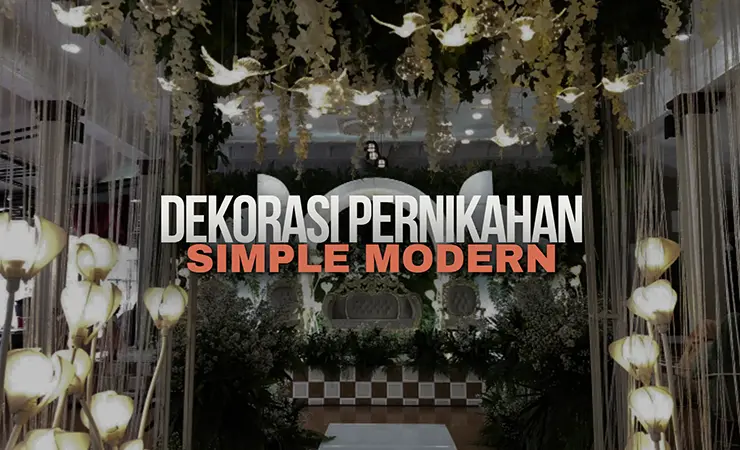 dekorasi pernikahan simple modern