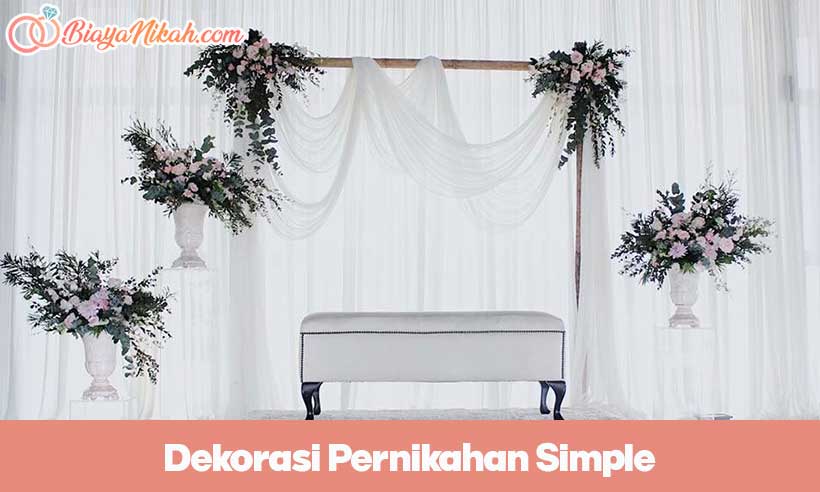 dekorasi pernikahan simple