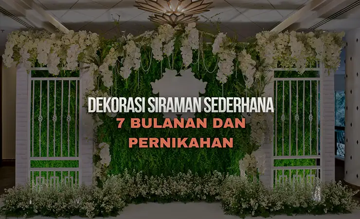 dekorasi siraman sederhana